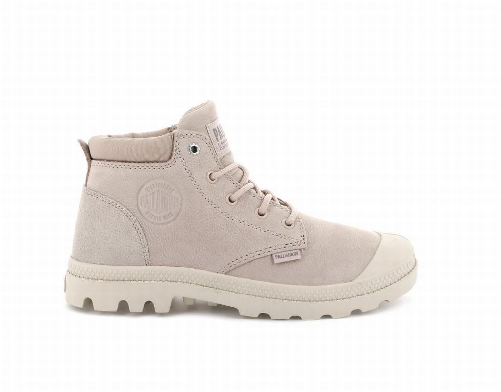 Palladium Pampa Lo Cuff Leather Womens Boots Rose Australia [SUNVAE-053]